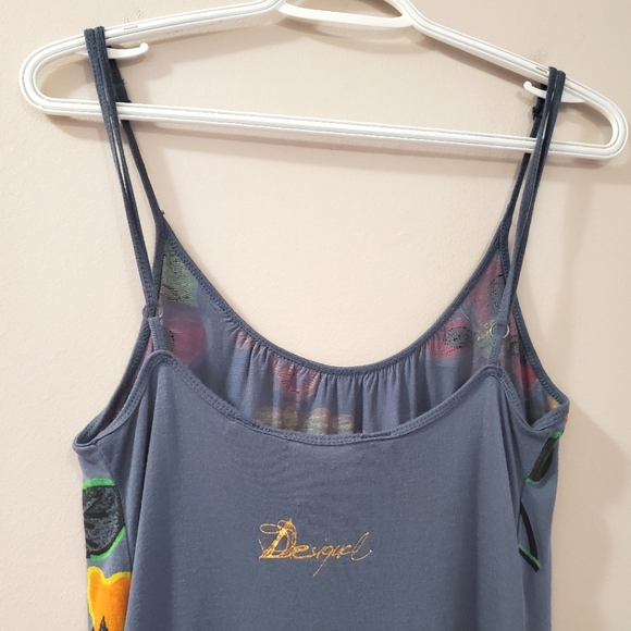 Desigual - Geisha and Floral Print Tank Top - Size M - Picture 6 of 8